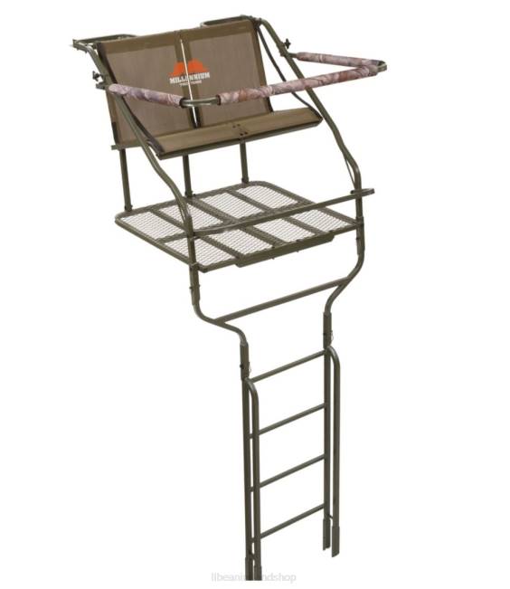 L.L.Bean Millennium Double Ladder Treestand L220 Unisex J46J2266 Outdoor Equipment Olive Drab