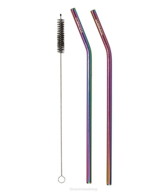 L.L.Bean Corkcicle Straw Two-Pack Unisex J46J4105 Outdoor Accessories Prism