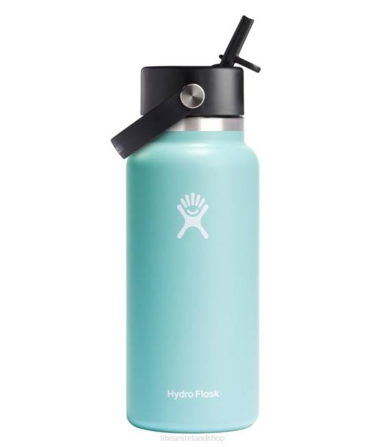 L.L.Bean Hydro Flask Wide Mouth Water Bottle with Flex Straw Cap Unisex J46J5306 Outdoor Accessories Dew