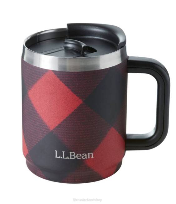 L.L.Bean x Double L Double-Wall Camp Mug Unisex J46J6132 Outdoor Accessories Red Buffalo Plaid