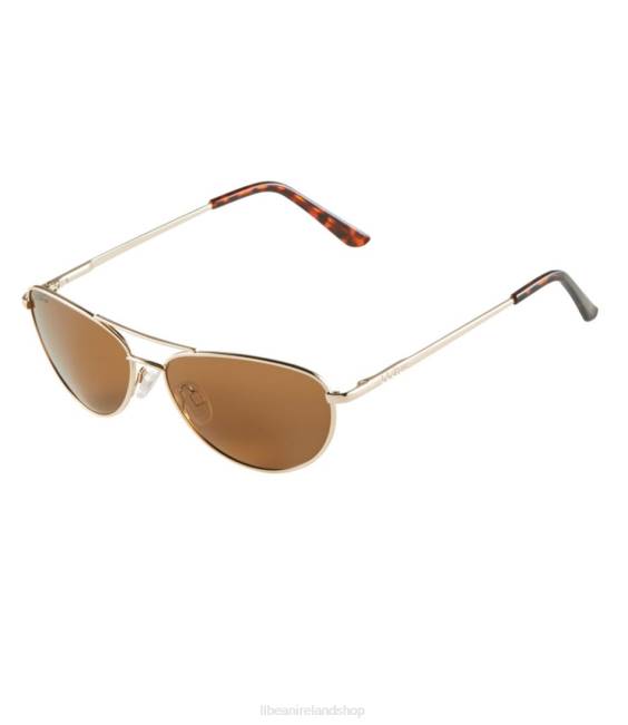 L.L.Bean Rye Polarized Sunglasses Unisex J46J1761 Outdoor Accessories Gold/Brown