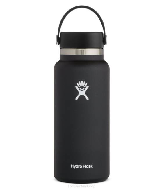 L.L.Bean Hydro Flask Wide Mouth Water Bottle Unisex J46J4048 Outdoor Accessories Black