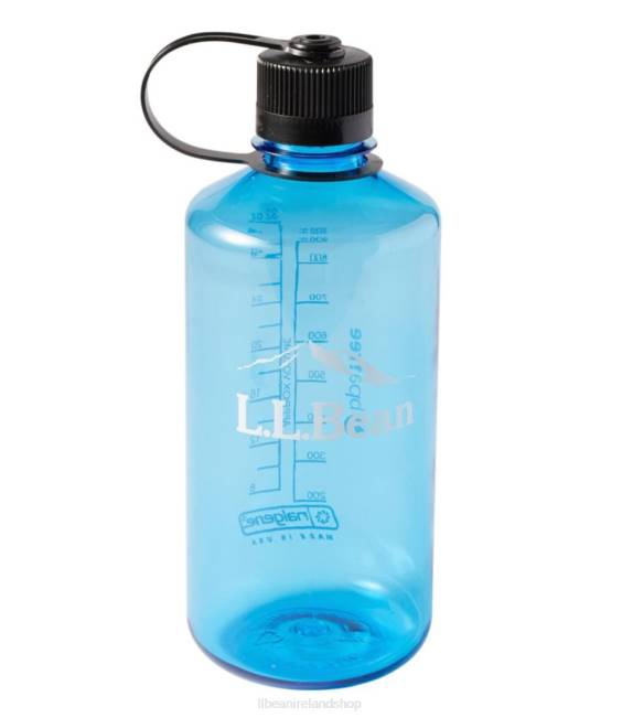 L.L.Bean Nalgene Sustain Narrow Mouth Water Bottle with Logo Unisex J46J4066 Outdoor Accessories Blue