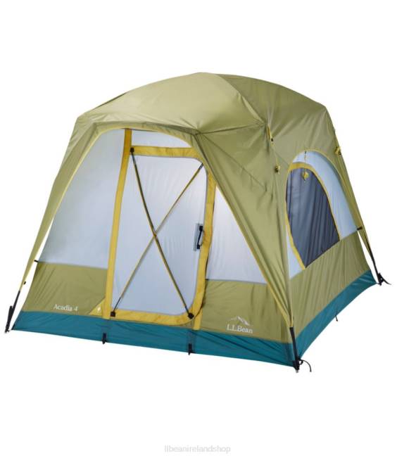 L.L.Bean Acadia 4-Person Tent Unisex J46J1346 Outdoor Equipment Avocado/Chartreuse