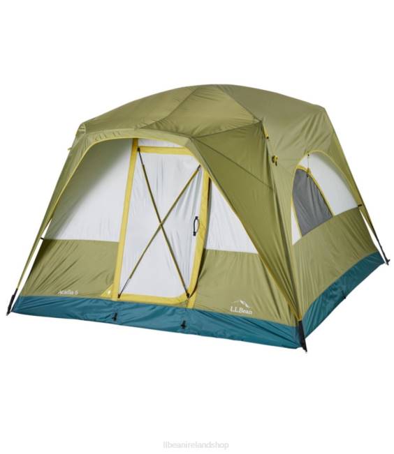 L.L.Bean Acadia 6-Person Family Tent Unisex J46J1308 Outdoor Equipment Avocado/Chartreuse