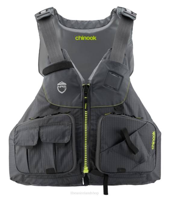 L.L.Bean NRS Chinook Fishing PFD Unisex J46J3976 Water Sports Charcoal