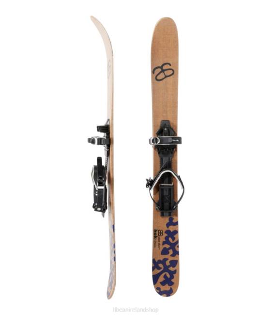 L.L.Bean Altai Hok Skis with Universal Bindings Unisex J46J1774 Winter Sports Wood/Graphic
