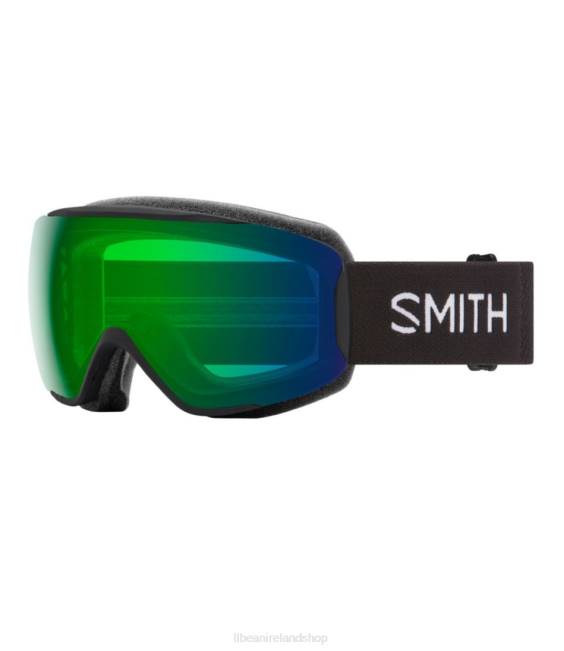 L.L.Bean Smith Moment Ski Goggles Unisex J46J2310 Winter Sports Black/Everyday Green Mirror