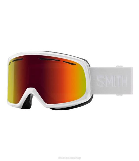 L.L.Bean Smith Drift Goggles Unisex J46J2302 Winter Sports White/Red Sol-X Mirror