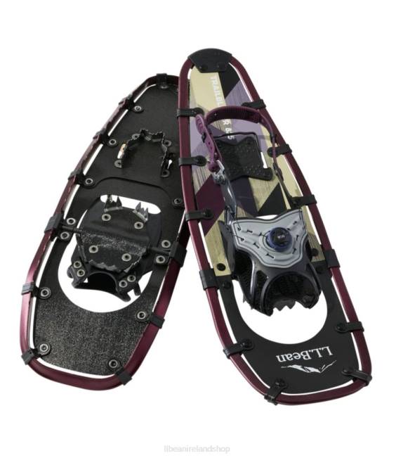 L.L.Bean Trailblazer Boa Tec Snowshoes Unisex J46J1849 Winter Sports Black Muted Purple Chevron