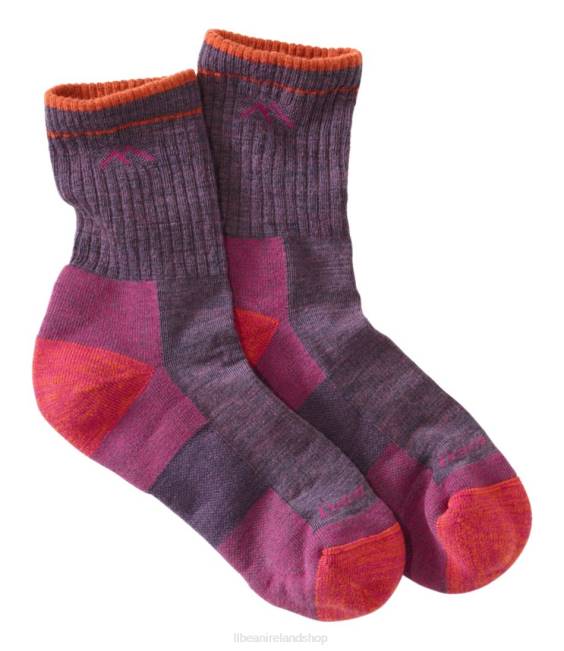 L.L.Bean Darn Tough Micro-Crew Cushion Socks Women J46J3360 Accessories Plum