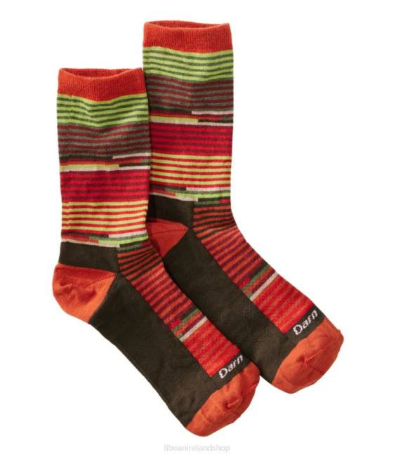 L.L.Bean Darn Tough Pixie Crew Socks Women J46J3468 Accessories Tomato