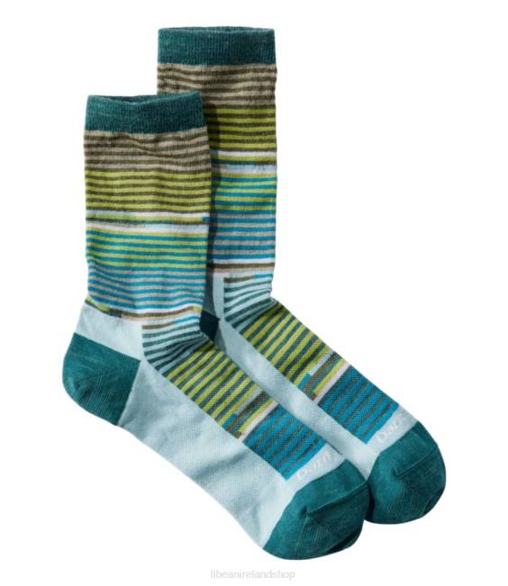 L.L.Bean Darn Tough Pixie Crew Socks Women J46J627 Accessories Teal