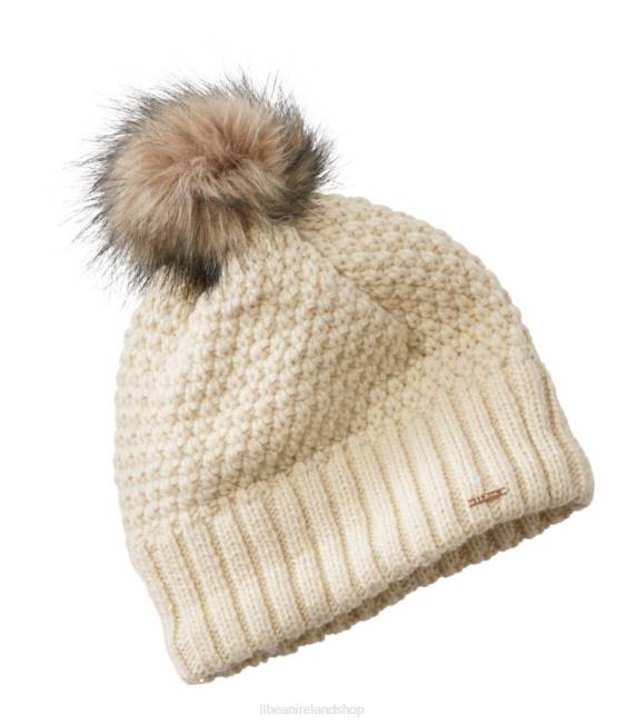 L.L.Bean Wicked Cozy Knit Pom Hat Women J46J3579 Accessories Sailcloth