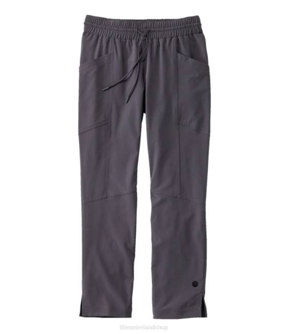 L.L.Bean VentureStretch Woven Ankle Pants Women J46J3235 Clothing Granite