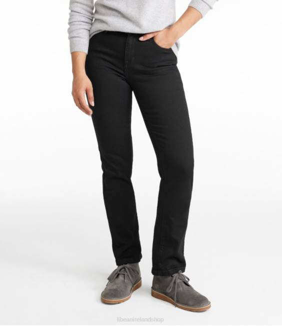 L.L.Bean True Shape Jeans Women J46J4621 Clothing Black
