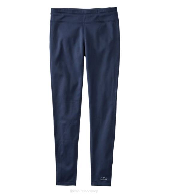 L.L.Bean Primaloft ThermaStretch Fleece Tights Women J46J567 Clothing Nautical Navy