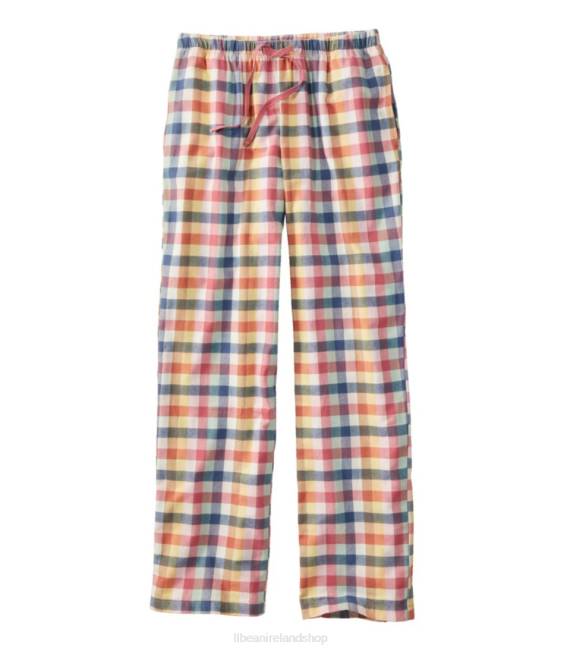 L.L.Bean Flannel Sleep Pants Women J46J6552 Clothing Sienna Brick