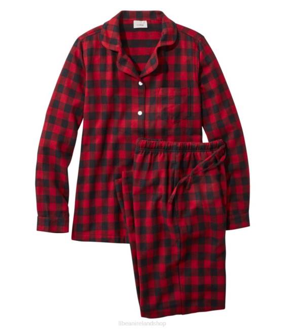 L.L.Bean Scotch Plaid Flannel Pajamas Women J46J7201 Clothing Rob Roy