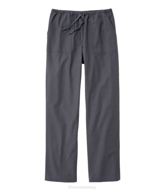 L.L.Bean Sunwashed Canvas Pants Women J46J54 Clothing Granite