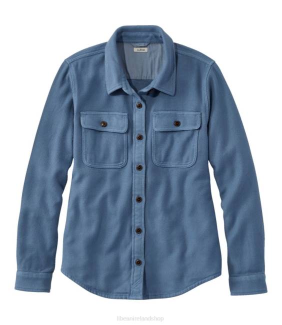 L.L.Bean 1912 Overshirt Women J46J2995 Clothing Moonlight Blue