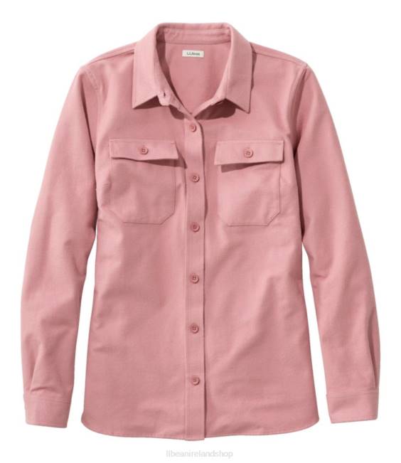 L.L.Bean Heritage Chamois Shirt Women J46J6583 Clothing Washed Orchid