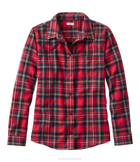 L.L.Bean Scotch Plaid Flannel Shirt Women J46J5717 Clothing Prince Charles Edward