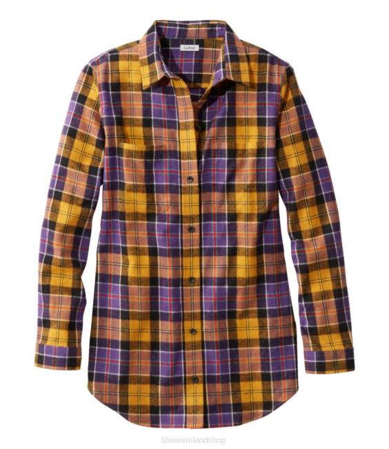 L.L.Bean Scotch Plaid Flannel Shirt Women J46J72 Clothing Ancient Culloden