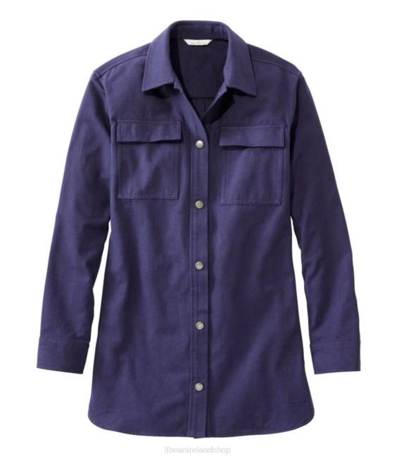 L.L.Bean Signature Chamois Shirt Women J46J3436 Clothing Darkest Navy