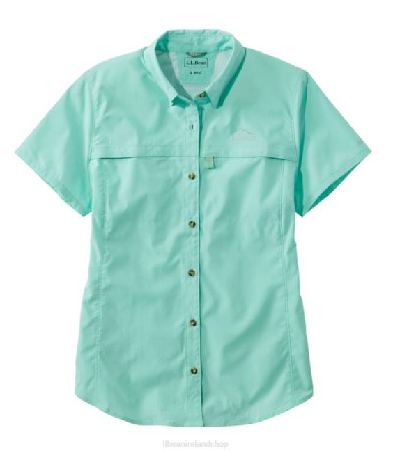 L.L.Bean Tropicwear Shirt Women J46J3159 Clothing Mineral Blue