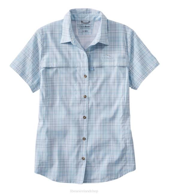 L.L.Bean Tropicwear Shirt Women J46J3243 Clothing Surf Blue