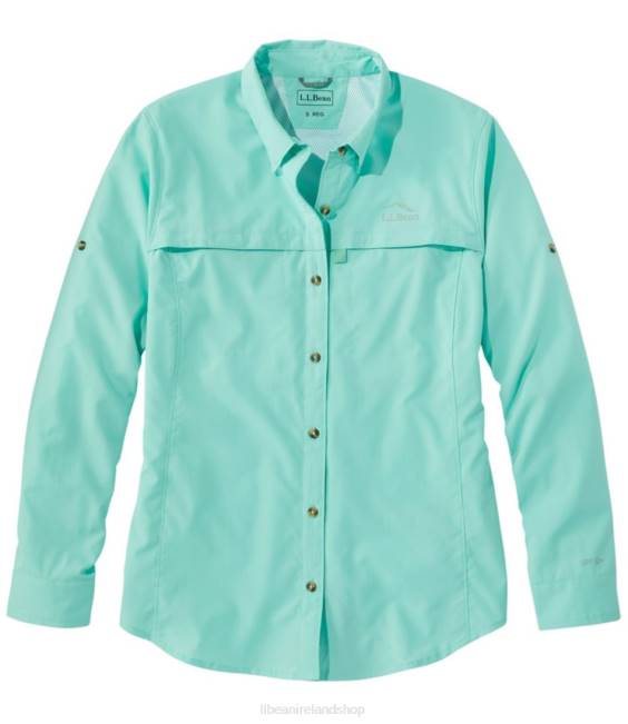 L.L.Bean Tropicwear Shirt Women J46J5222 Clothing Faded Jade