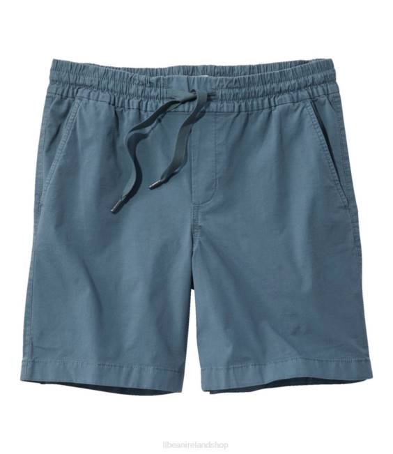 L.L.Bean Stretch Ripstop Pull-On Shorts Women J46J4718 Clothing Rangeley Blue