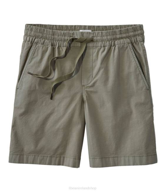 L.L.Bean Stretch Ripstop Pull-On Shorts Women J46J5766 Clothing Deep Olive