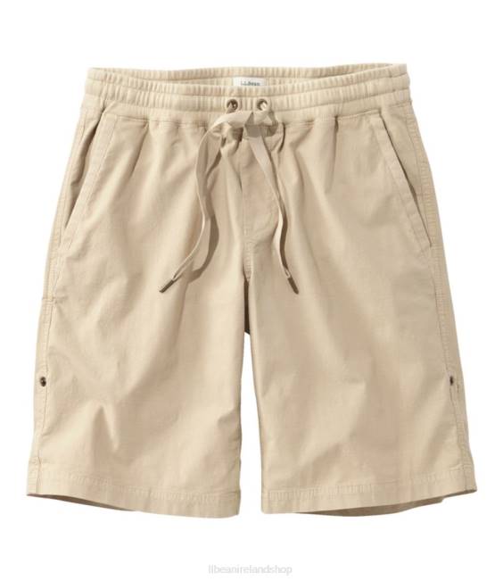 L.L.Bean Stretch Ripstop Pull-On Shorts Women J46J5773 Clothing Sandbar