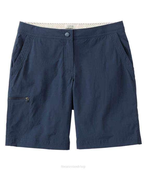 L.L.Bean Water-Repellent Comfort Trail Shorts Women J46J249 Clothing Nautical Navy