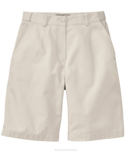 L.L.Bean Wrinkle-Free Bayside Shorts Women J46J4623 Clothing Heritage Stone