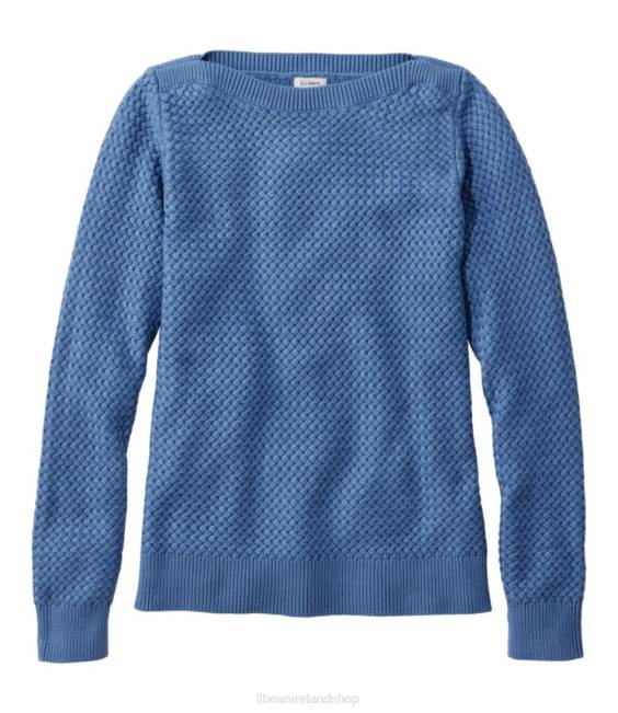 L.L.Bean Basketweave Sweater Women J46J4822 Clothing Moonlight Blue