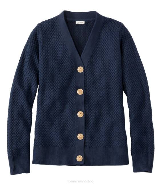 L.L.Bean Basketweave Sweater Women J46J703 Clothing Classic Navy