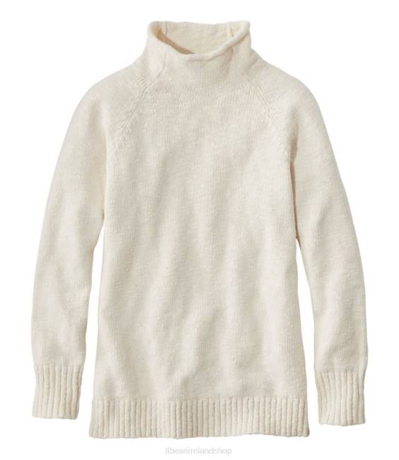 L.L.Bean Cotton Ragg Sweater Women J46J6603 Clothing Cream