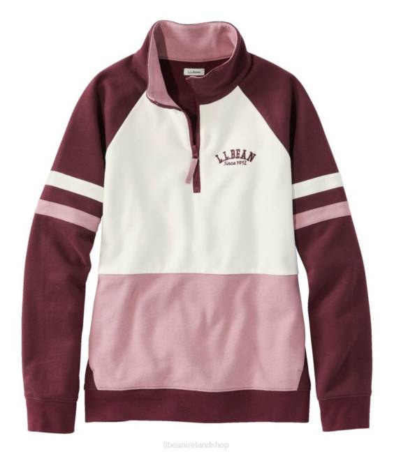 L.L.Bean 1912 Sweatshirt Women J46J4674 Clothing Deep Wine/Washed Orchid