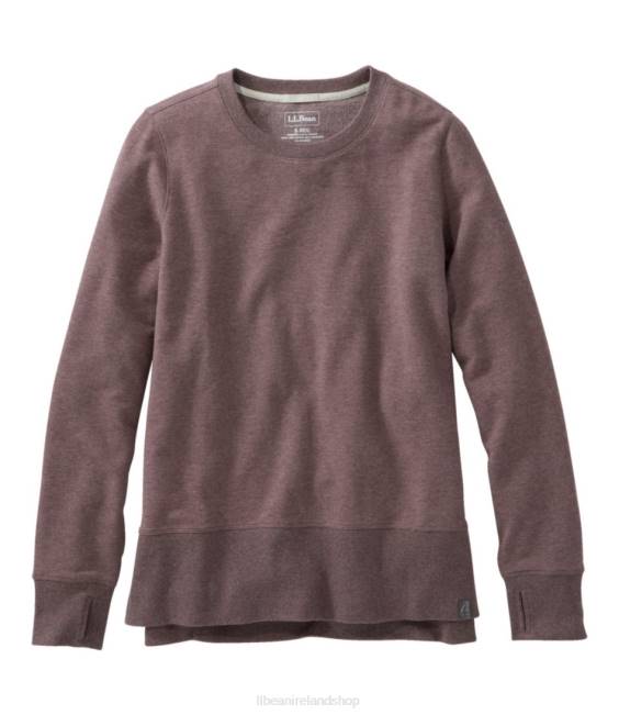 L.L.Bean Cozy Sweatshirt Women J46J2963 Clothing Smoky Mauve Heather