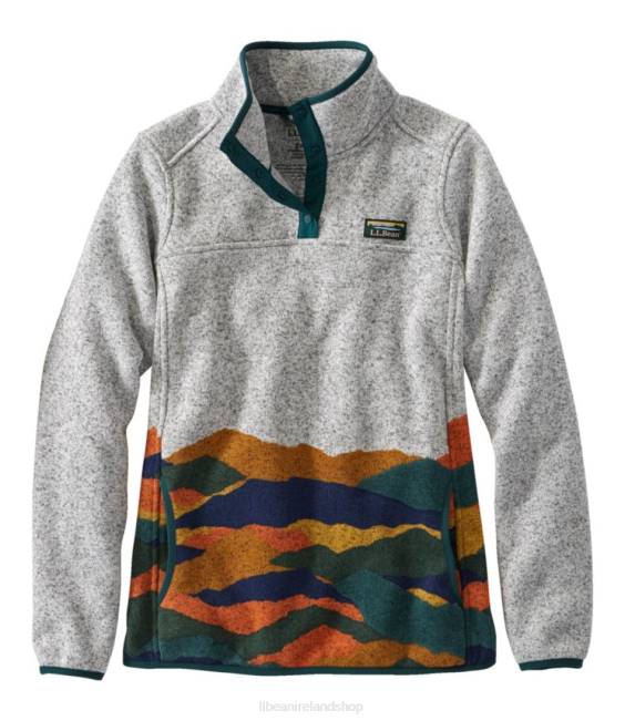 L.L.Bean Sweater Fleece Pullover Women J46J6616 Clothing Landscape