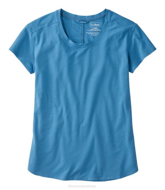 L.L.Bean Beyond Soft Crewneck Tee Women J46J3495 Clothing Marine Blue