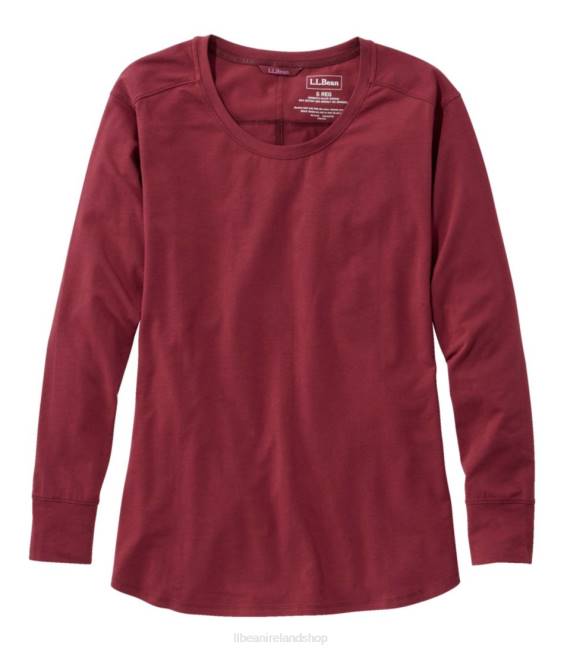 L.L.Bean Beyond Soft Tee Women J46J6509 Clothing Red Wine