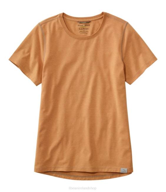 L.L.Bean Insect Shield Field Tee Women J46J6131 Clothing Dark Amber