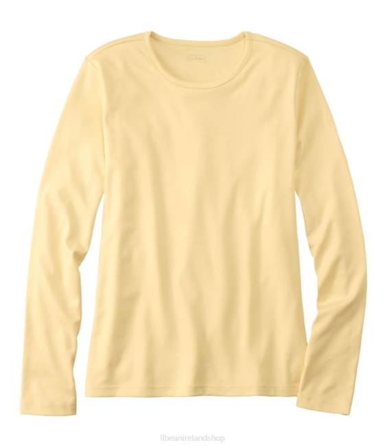 L.L.Bean Pima Cotton Tee Women J46J6860 Clothing Butter