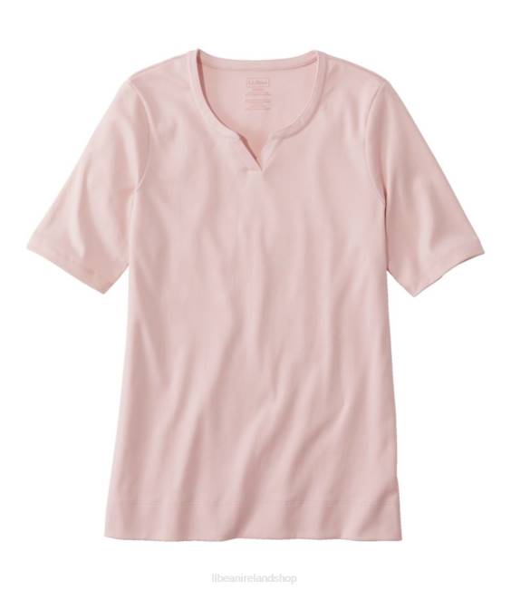 L.L.Bean Pima Cotton Tee Women J46J86 Clothing Pale Rose
