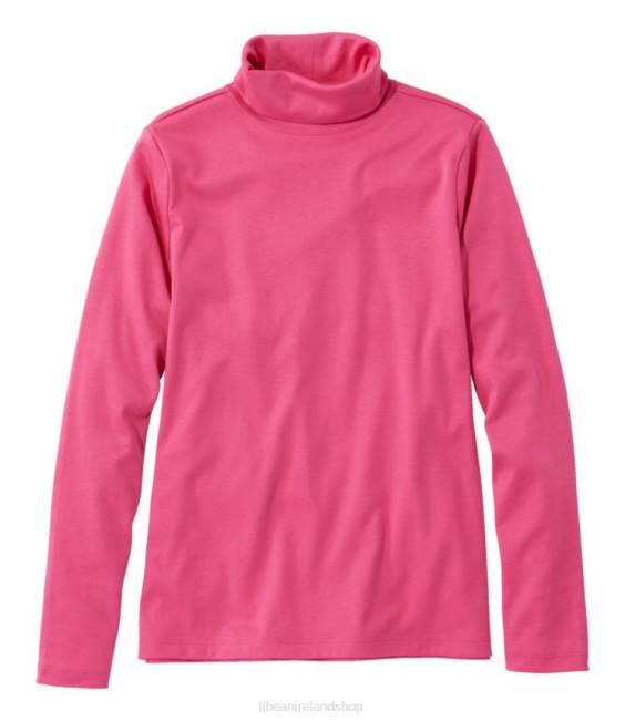 L.L.Bean Pima Cotton Turtleneck Women J46J6425 Clothing Azalea