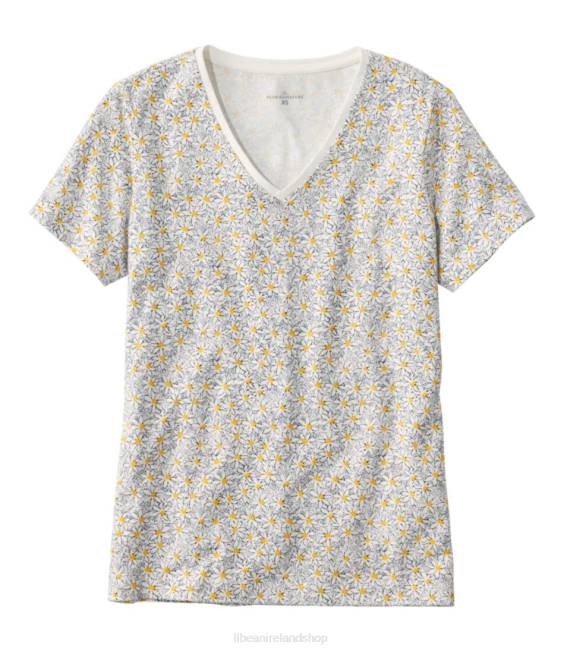 L.L.Bean Signature Rangeley Cotton Tee Women J46J42 Clothing Sailcloth Floral